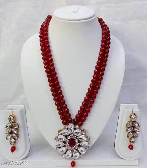 Elegant Metal Jewellery Set